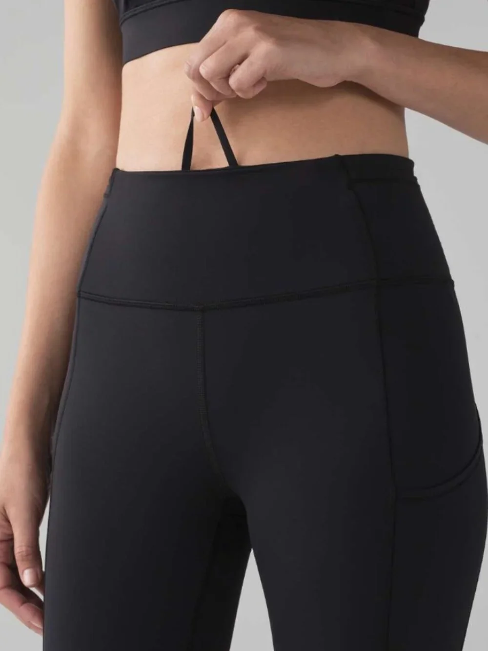Lululemon Fast & Free Crop II *Nulux 19" Black or Green - Picture 6 of 7
